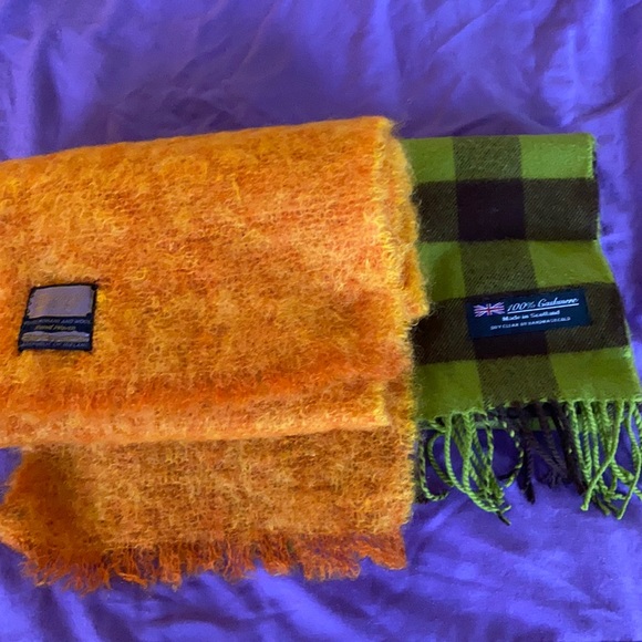 donegal design Accessories - one cashmere; one mohair lot of two scarves